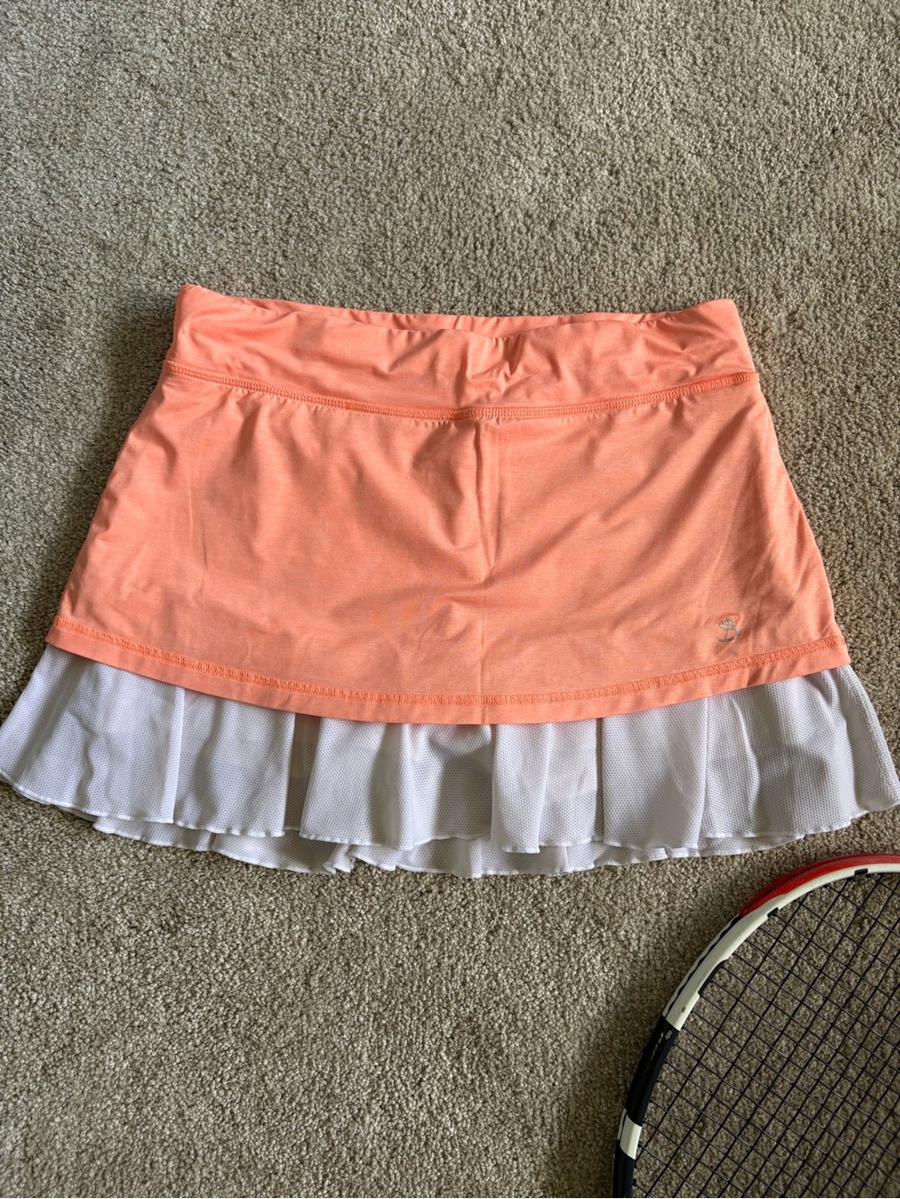 Pink Ruffle Hem Mini Skirt - Picture 3 of 6